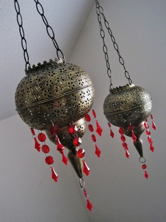 Items similar to Mediterranean Mystique Hanging Tiki Torches on Etsy