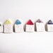 Porcelain houses set of 16 pendant