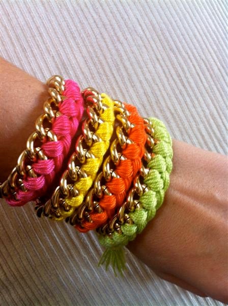 Braided chain bracelet- CHOOSE YOUR COLOR