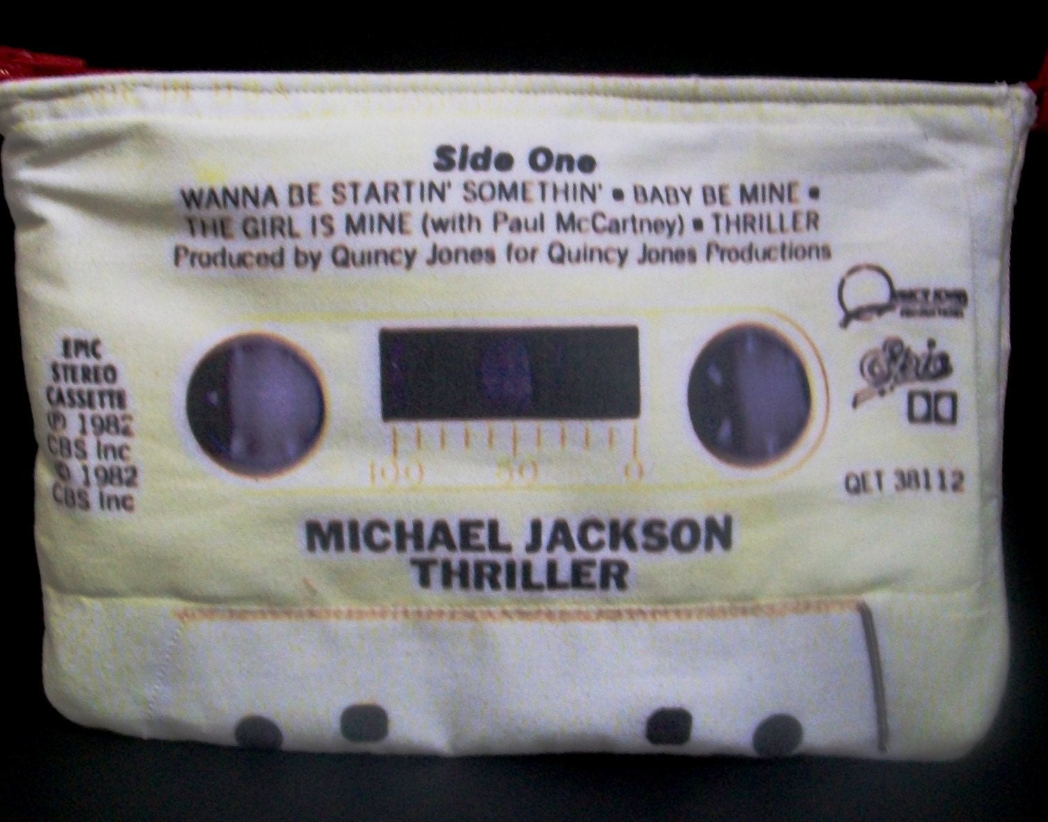 Michael Jackson Thriller Retro 80s Cassette Tape Clutch