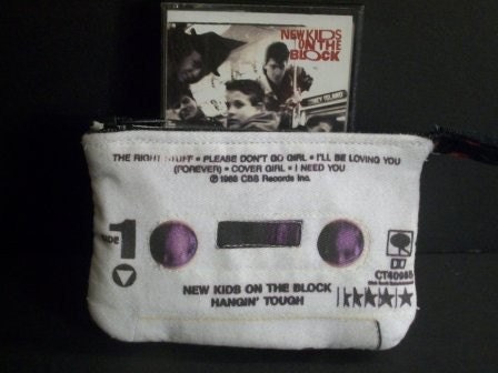 New Kids on the Block Hangin Tough 80s Retro Mini Cassette Tape Clutch