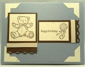 Pastel Baby Boy Birthday Card