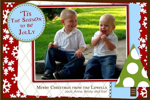 To Be Jolly Holiday Photo Card Il_570xn
