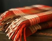 Vintage Pendleton Plaid Throw Blanket