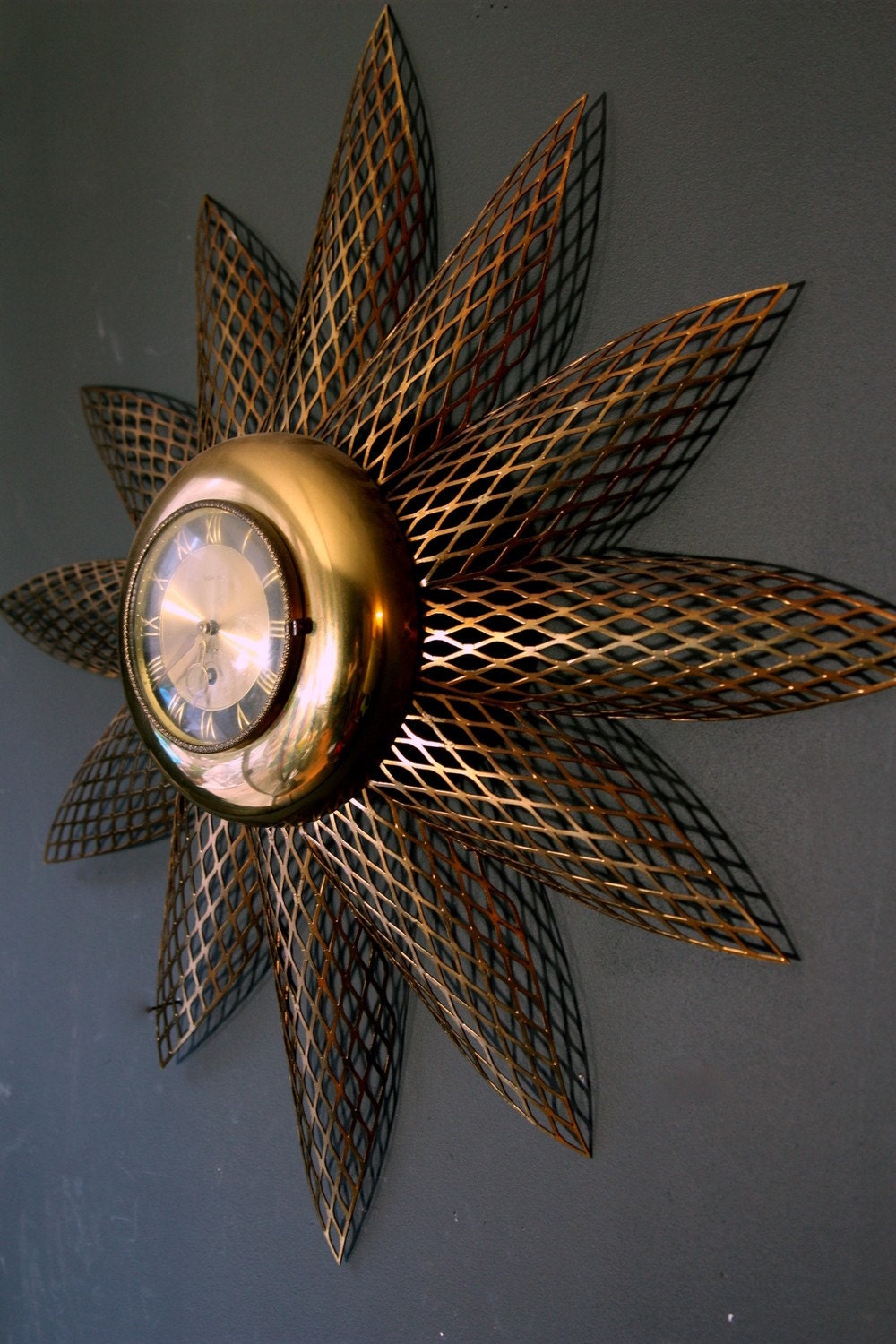 Vintage Starburst Clock - 8 Day Jeweled