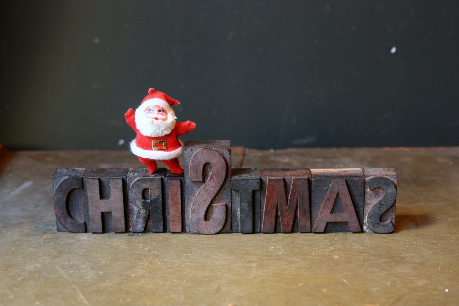 Vintage Letterpress Blocks - Christmas