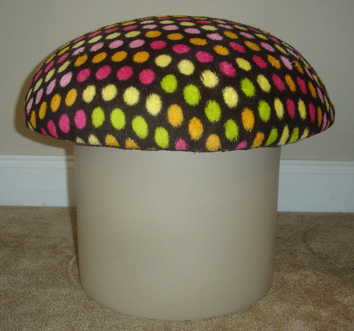 Polka Dot Mushroom Stool Seat Fantasy Furniture Magic Eames Era Style