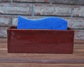 Handmade Extra Large Brooklyn FireHouse Brick Red Ceramic Sponge Holder