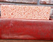 Handmade Under the Tuscan Sun Ceramic Sponge/Business Card Holder