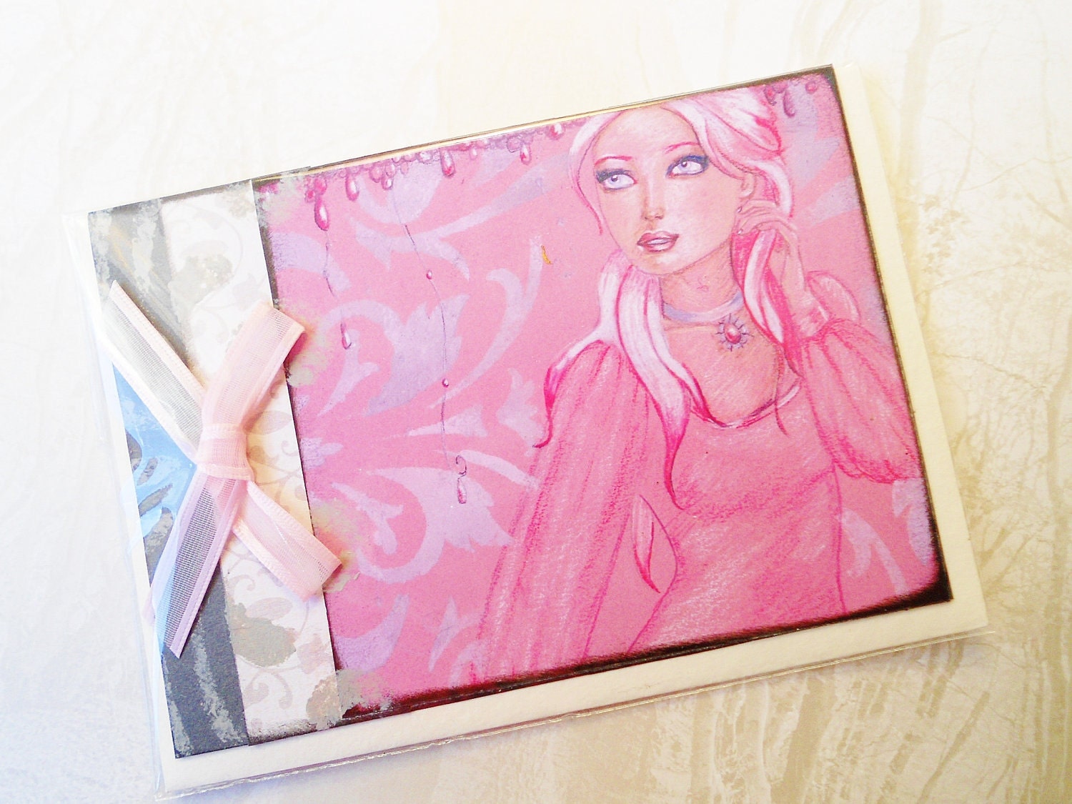 Greeting Card "Pink was her Signature Color"