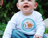 Monthly Onesie Stickers...Set of 12 Boys...Baby Animals Part 5...Ready to Ship...Waterproof....Months 1-12