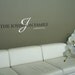 Custom Family Name - Vinyl Wall Art Decal