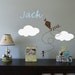 Custom Child's Name, Boy Flying a Kite - Vinyl Wall Art