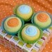 4 pack of Baby Cupcakes: Unisex Baby Gift- Neutral Colors