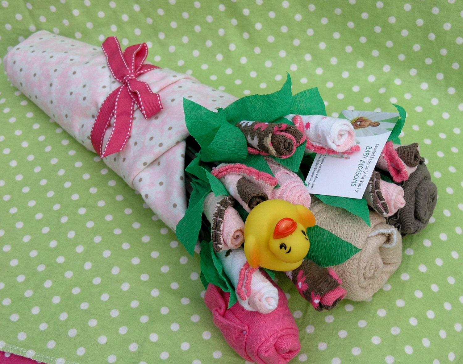 Baby Clothes Bouquet for Girls: Unique Baby Shower Gift