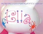 Personalized Piggy Bank, Large size  Design  U. Richmond (SPIDERS)