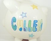 Personalized piggy bank Cute Shiny Night