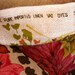 Vintage Fabric - Pink and Yellow Floral Linen Burlap - 1.5 Yards