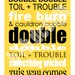 Halloween DIY Printable Art - Double Trouble