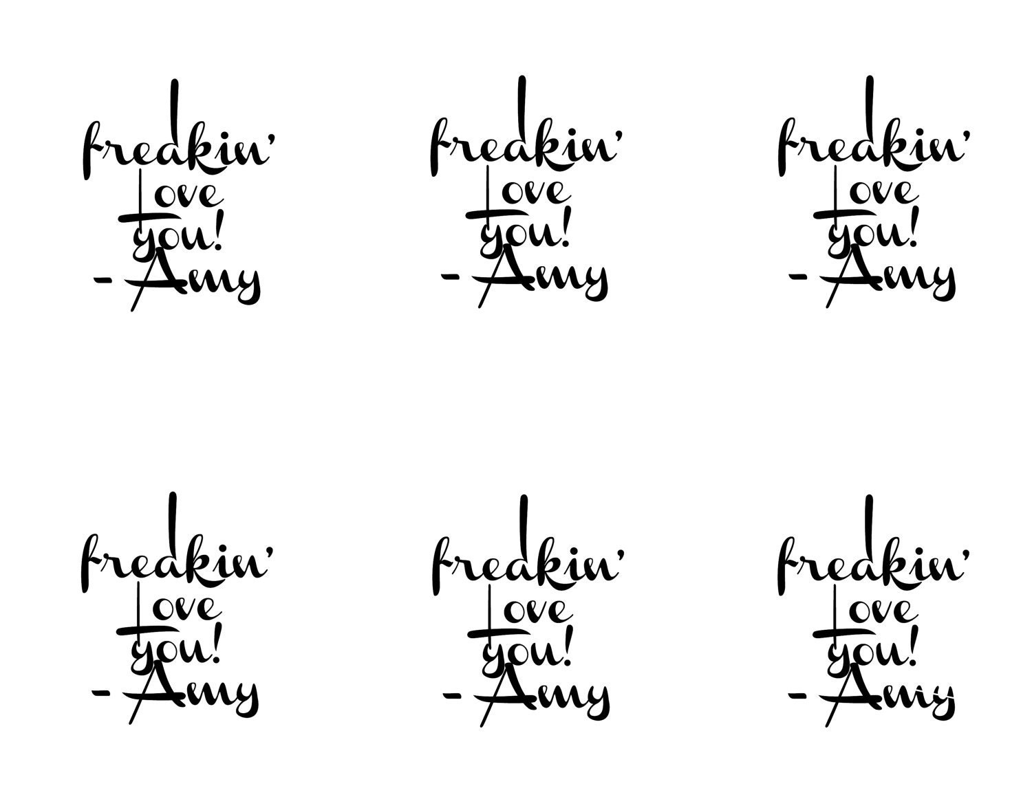 I Will Always Kinda Love you - Printable Greeting Cards