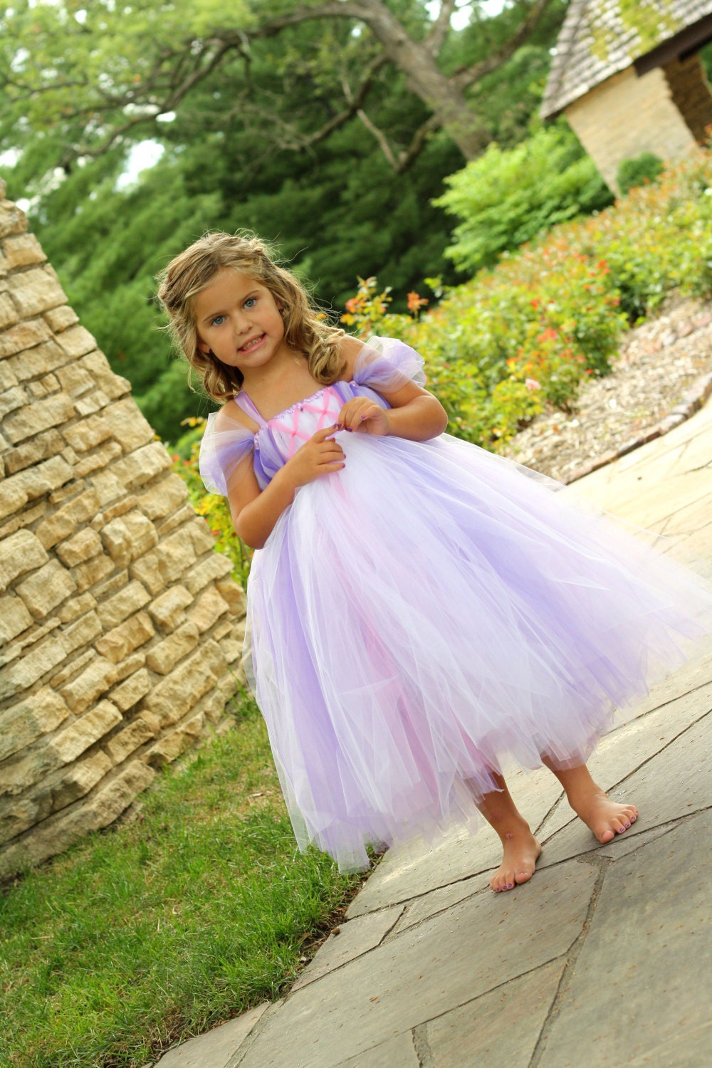 All Tangled Up in Rapunzel Tutu Dress- SZ 3-5 YRS