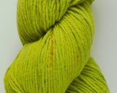 Cotton Yarn Chartreuse Confetti Speckles USA Grown Cotton - Hand Dyed by Me in Oregon