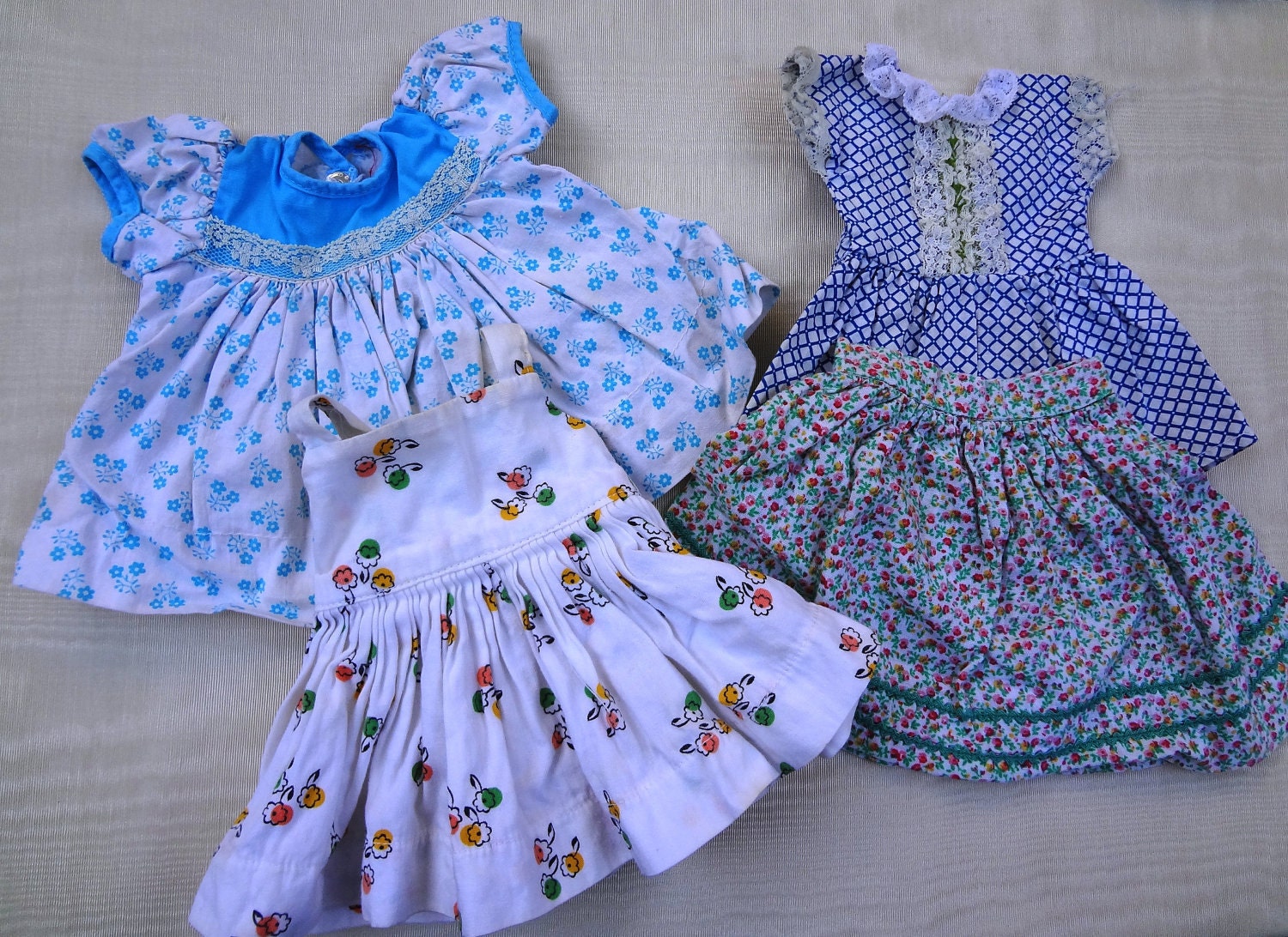 Set of 4 Vintage Doll Clothes