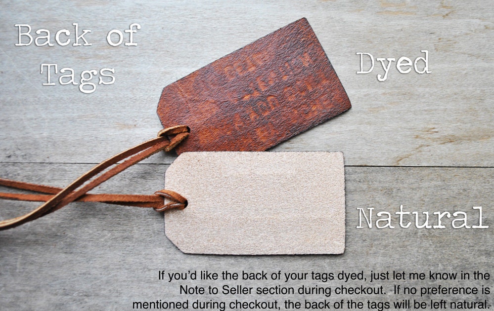 Not All Those Who Wander Are Lost. Leather Tag.
