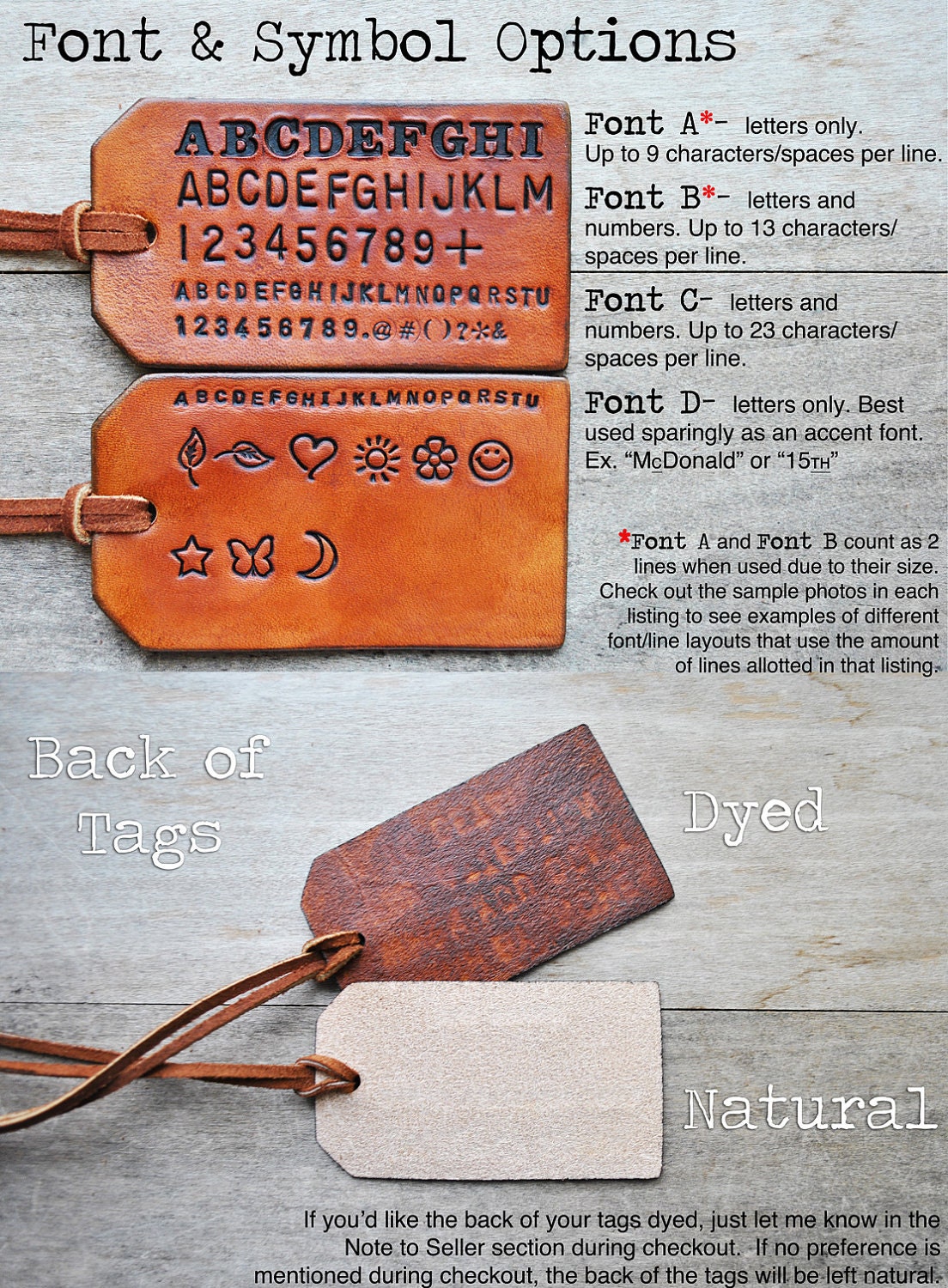 2 Custom Leather Luggage Tags - Up to 6 lines - Unique Gift for Boyfriends, Husbands, Brothers, Fathers Day, Heartfelt Groom Gift