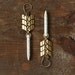 Flight - Chevron and Spike Drop Earrings - Tribal, Spear, Dangle by Prairieoats
