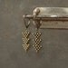 Little Arrows - Tribal Brass Arrow Drop Earrings by Prairieoats