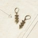 Little Arrows - Tribal Brass Arrow Drop Earrings by Prairieoats