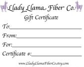 100 Dollar Gift Certificate