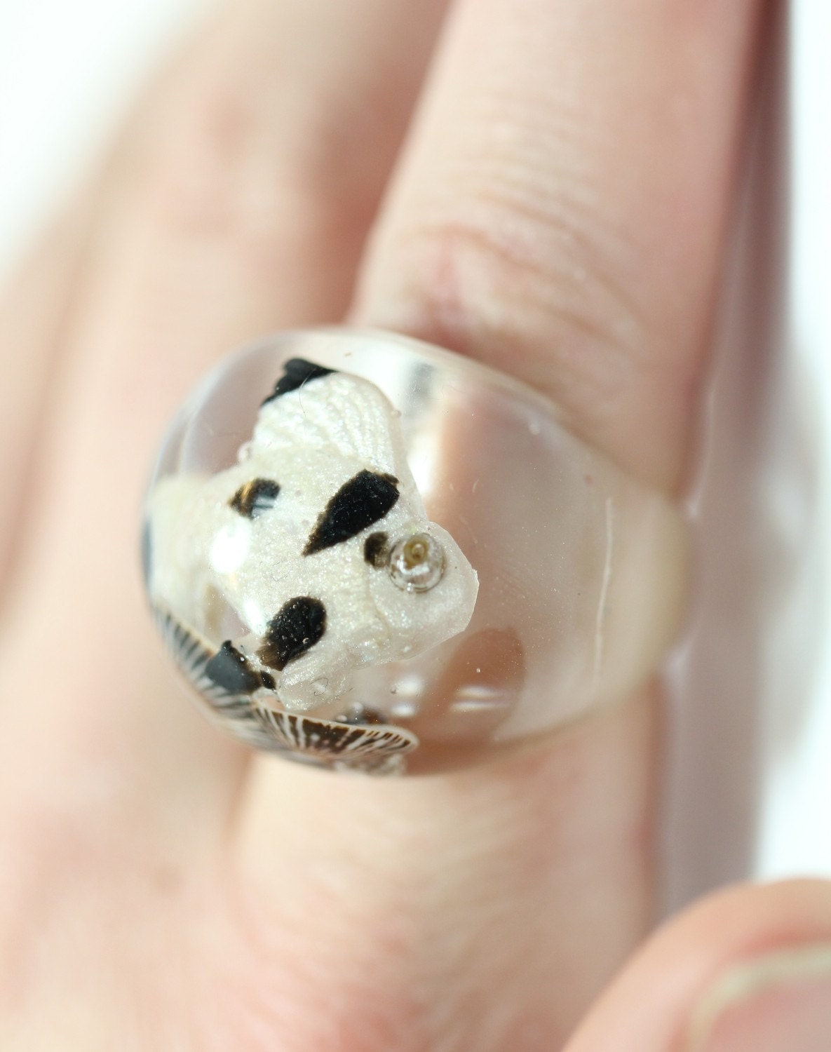 Fish Bowl Resin Ring