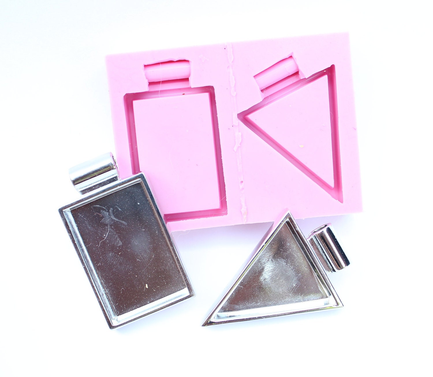 Silicone Rectangle and Triangle Pendant Mold