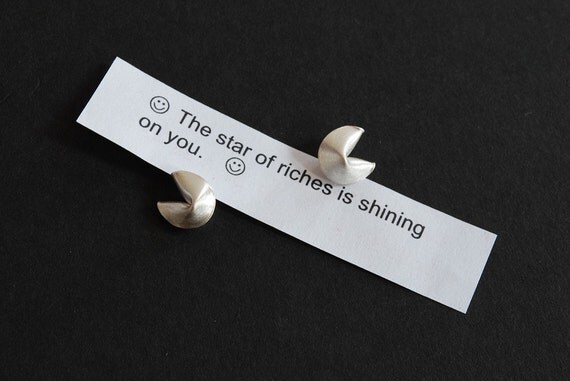 Fortune Cookie Earrings