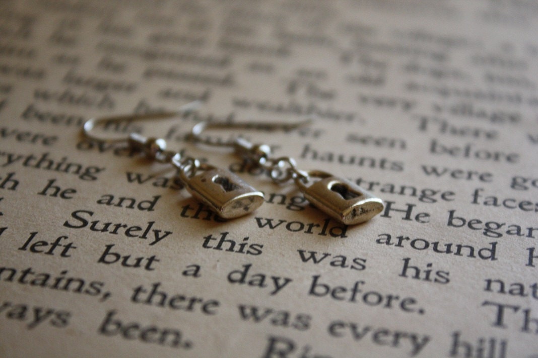 CLOSEOUT SALE Lock Earrings
