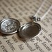 ON SALE Vintage Silver Flower Locket