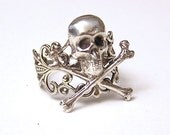 Steampunk PIRATE Ring, Gothic Victorian (size 10 to 13)