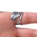 Steampunk ANGEL FEATHER, Victorian, Adorable feather wraps around finger, Silver