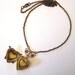 Steampunk double Guns Slinger, Necklace Pendant, Vintage