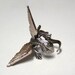 Steampunk Dragon Ring, dragon body wrap around finger (sw)