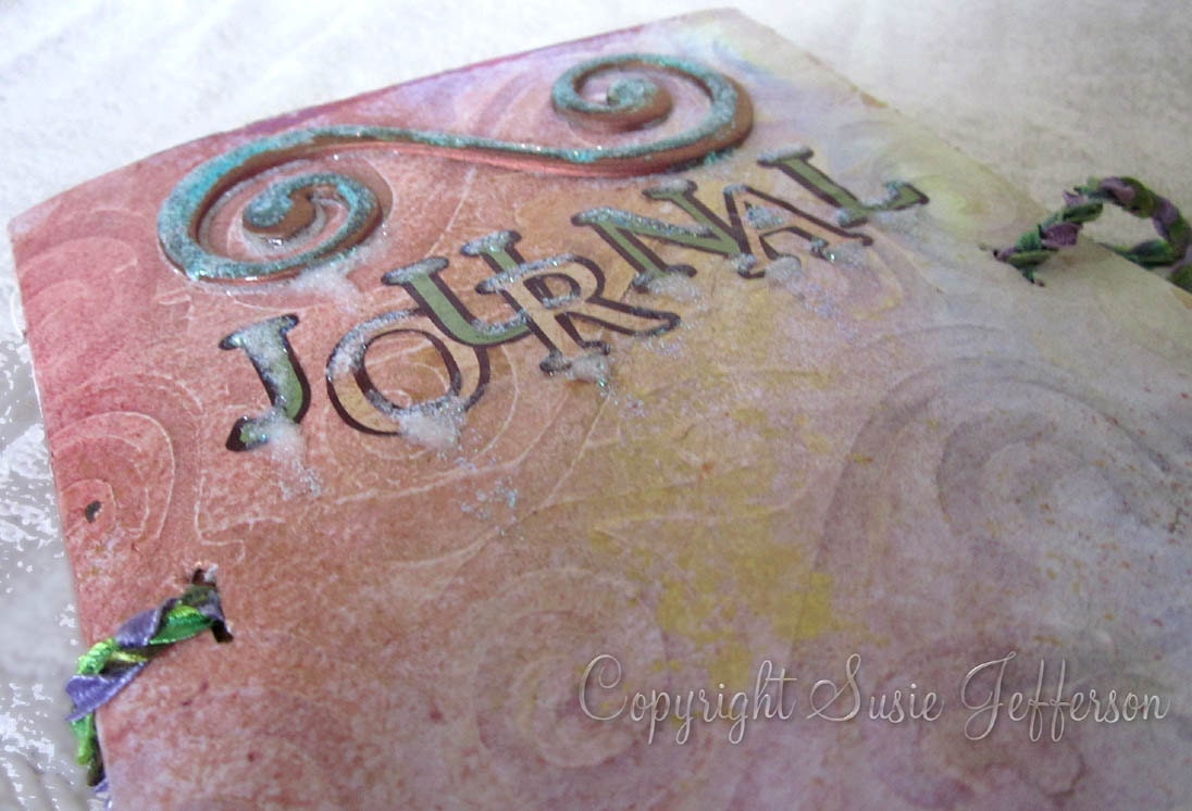 Sparkly Swirl Kiss Journal