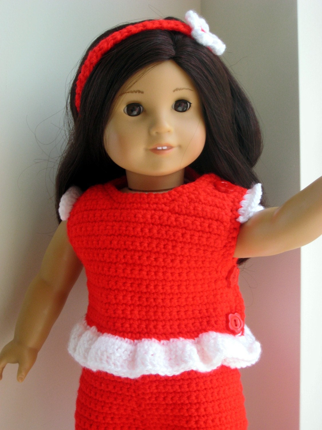 Instant Download PDF Crochet Pattern Capri Pants and Top for American Girl 18 inch Dolls Digital Pattern