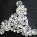 Vintage Brooch Bright LARGE Pronged Rhinestones Stunning 40s Something Old Bride