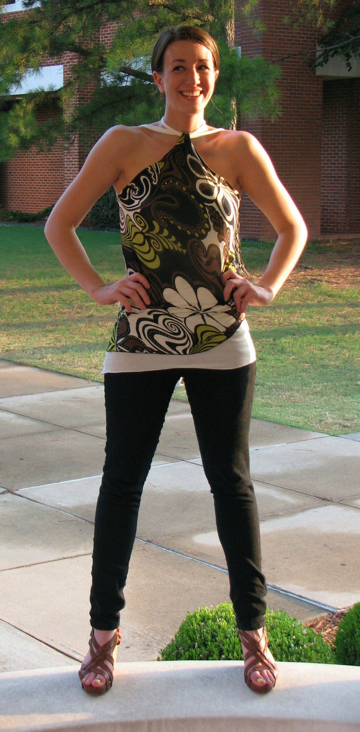 Reversible Draped Halter