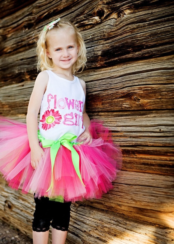 Flower Girl Rehearsal Tutu, Preschool Size