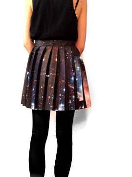 Hubble Deep Field Pleated Galaxy Skirt.