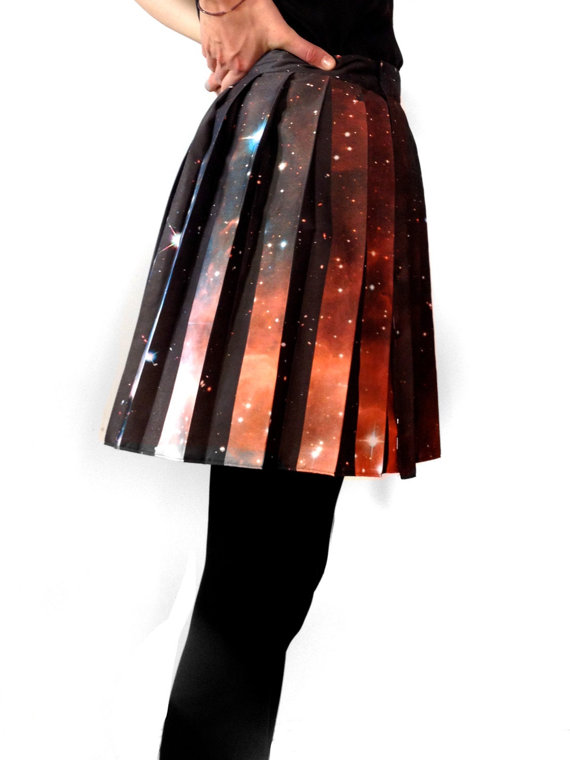 Hubble Deep Field Pleated Galaxy Skirt.