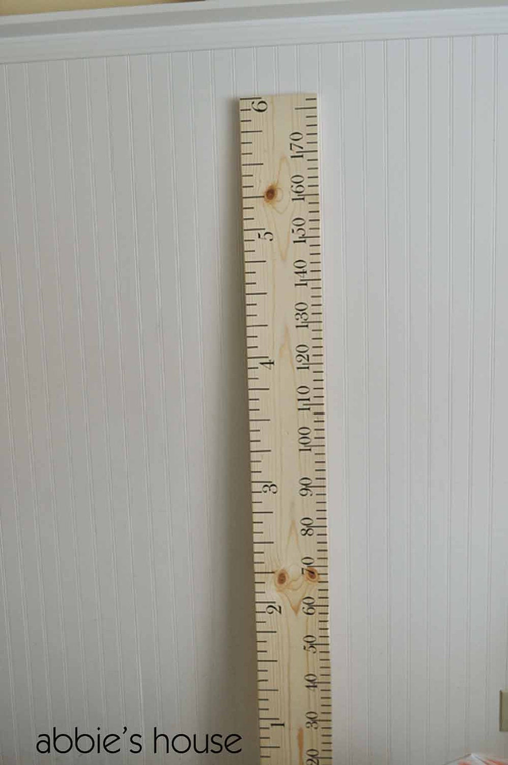 RULER GROWTH CHART Vinyl Decal Combination Set - inches and centimeters